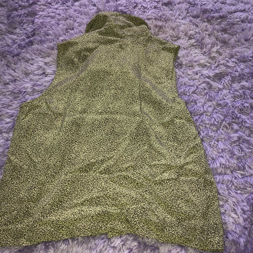 Pebble Stone Pattern Collared Button Down Tank - image 4